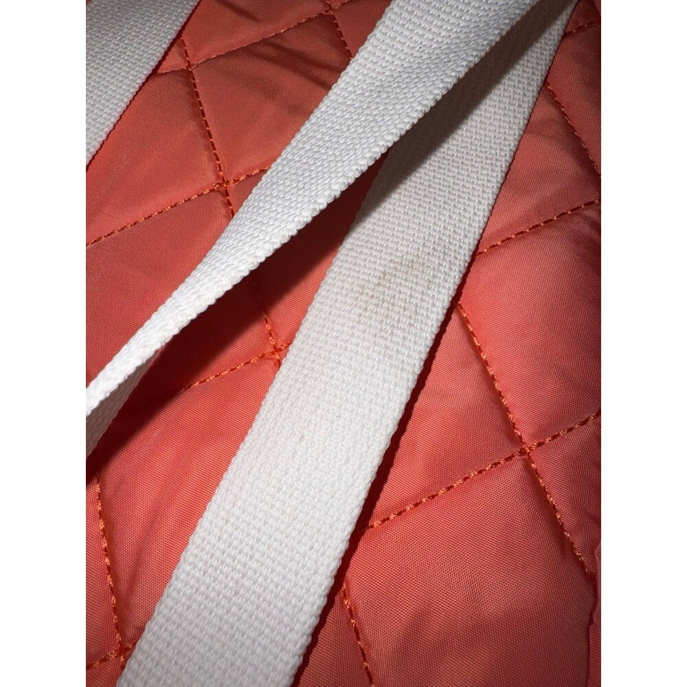 Adidas Mini backpack peach colored with white accents B36 - Picture 5 of 6